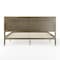 Martha Stewart Corbin King Size Solid Wood Platform Bed w/Wooden Headboard and Footboard, Brown Gray MG-090026-K-WOAK-MS - alternate 3